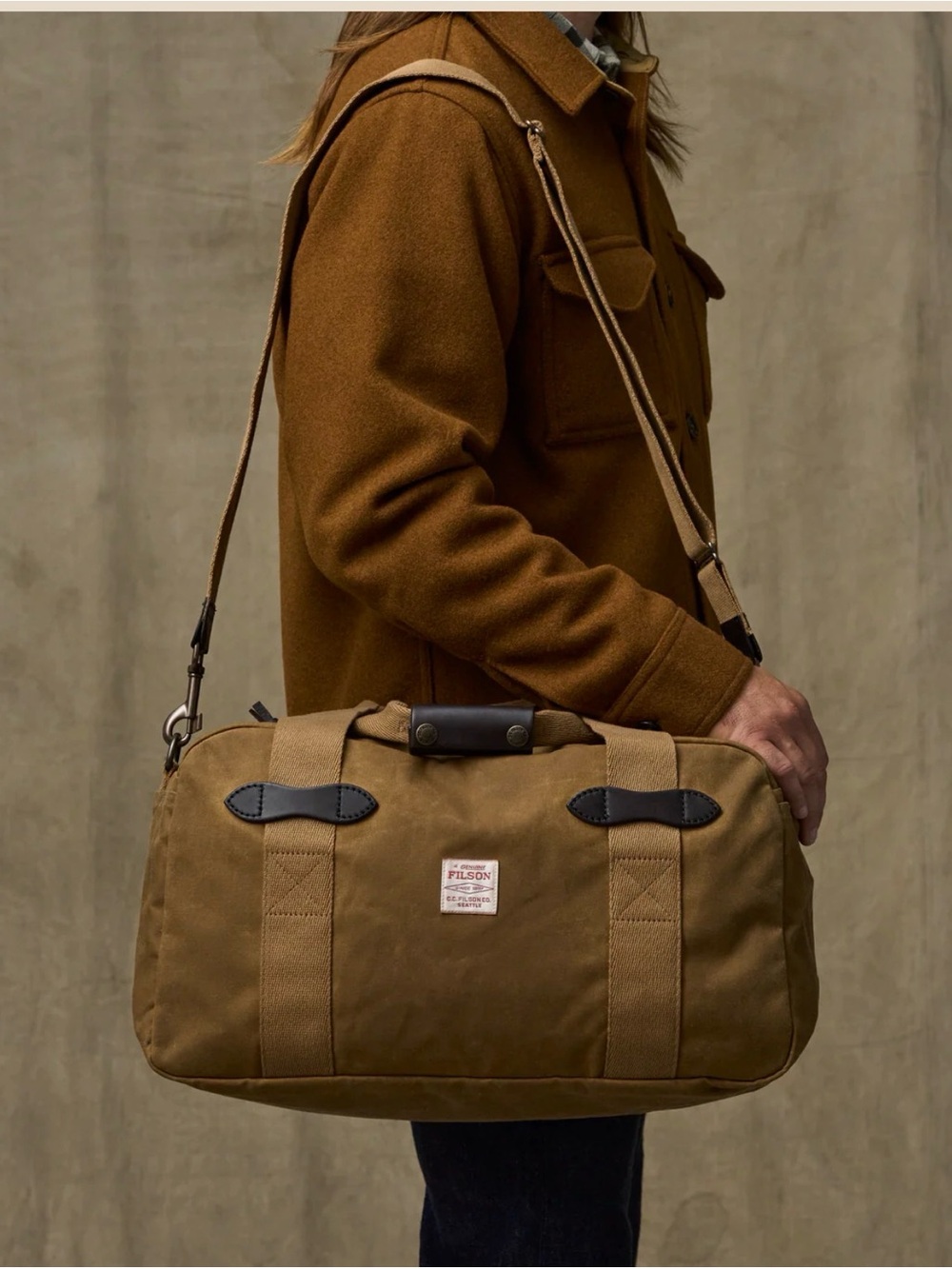 Filson SMALL TIN CLOTH DUFFLE BAG name